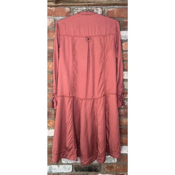 ANTHROPOLOGIE | Holding Horses Mariona Burnt Red Shirtdress Size 4 - Picture 3 of 8
